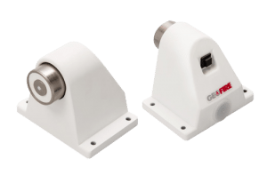 Floor mounted fire door holder