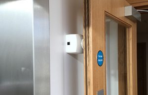 Salamander fire door holders (white)