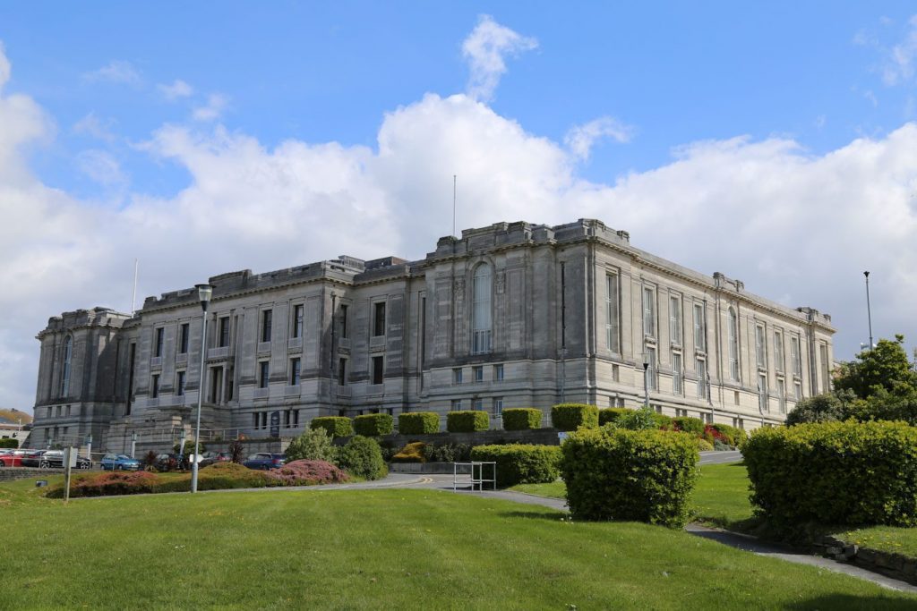 Aberystwyth, Wales, UK, April 26 2017. National Library of Wales.