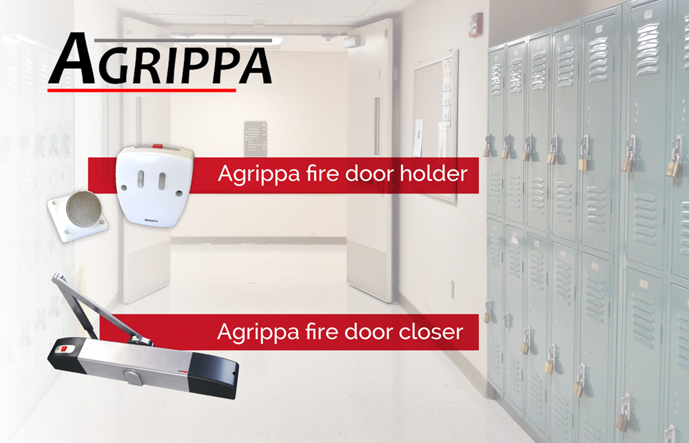 Agrippa fire door holder and closer
