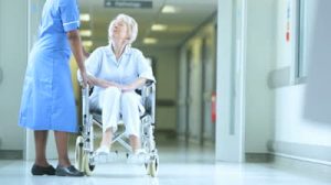 Fire door holding devices in hospitals