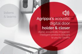 Agrippa, wire-free fire door holder and closer at Intersec 2016