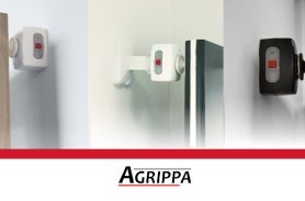 Agrippa magnetic fire door holders, enable fire doors to remain open for accessibility and automatically close in response to a fire alarm.