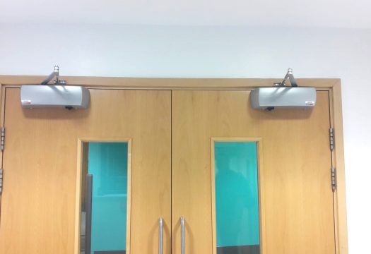 Salamander Fire Door Closers on Hospital Doors