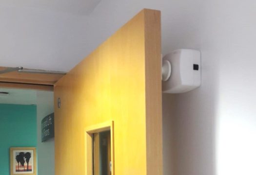 Salamander Fire door Holder securing a fire door