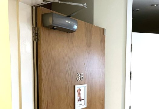 Salamander Fire Door Closer holding open fire